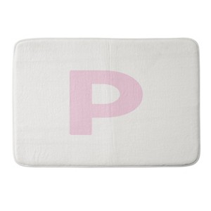 Deny Designs April Lane Art Block Monogram Memory Foam Bath Mat - 1 of 4