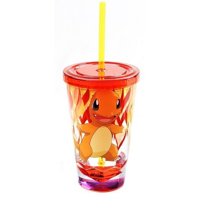 Just Funky Pokemon Charmander Diamond Bottom 16oz Carnival Cup