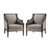 Set of 2 Falco Comfy Wooden Upholstered Living Room and Bedroom Armchair | KARAT HOME - 2 of 4