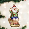 Old World Christmas Blown Glass Ornament for Christmas Tree, Sunning Santa - 4 of 4