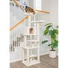 Armarkat B7801 Classic Real Wood Cat Tree In Ivory, Jackson Galaxy Approved, Six Levels With Playhouse and Rope SwIng - 3 of 4