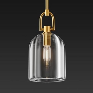 1PC-Crystal Hemisphere Pendant Light - Bell-shaped - 1 of 4