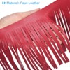 Unique Bargains DIY Craft Sewing PU Leather Sewing Tassel Fringe Trim 1 Yard - 4 of 4