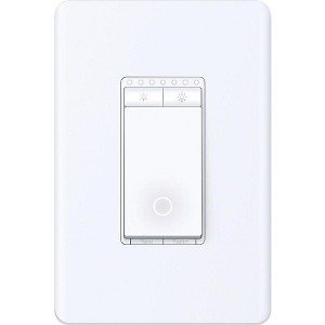 TP-Link Tapo Smart Wi-Fi Light Dimmer Switch with Matter White Manufacturer Refurbished - 1 of 3