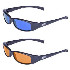 2 Pairs of Global Vision Eyewear New Attitude Safety Motorcycle Glasses - 1 of 3
