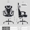 NicBex Adjustable Office Chair with Footrest,Ergonomic Computer Chair with Headrest,Leather Gaming Chair for Adult,Student - 3 of 4