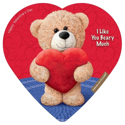 Photo 1 of 3 Pack of Elmer Valentines I Like You Beary Much Chocolate Heart Box - 2oz (Packaging May Vary)