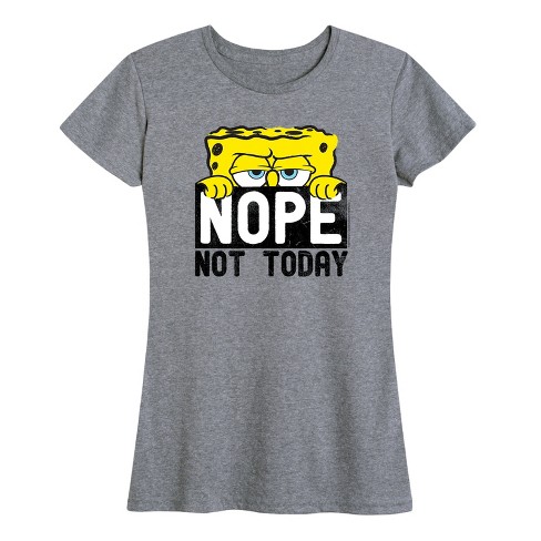 Women's - SpongeBob SquarePants - Not Today Short Sleeve Graphic T-Shirt - image 1 of 4