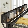 Mshliw Queen Size Metal Loft Bed with Desk, Storage Staircase, Wardrobe, Shelves and RGB LED Light for Teens Adults - 4 of 4