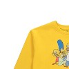 Men's The Simpsons Crewneck Sweatshirt - The Simpsons Homer, Bart, Lisa, Krusty the Clown - The Simpsons Embroidered Crewneck Sweatshirt - 3 of 4