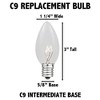 Novelty Lights C9 LED Shatterproof Plastic Christmas Replacement Bulbs 25 Pack - 4 of 4