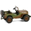 1942 Willys Jeep MB "1st Canadian Tank Brigade" Green and Brown Camouflage "Battalion 64" 1/64 Diecast Model Car by Greenlight - 3 of 4