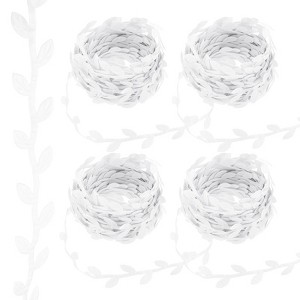 Unique Bargains Polyester Natural and Realistic Design Flexible Durable Leaf Ribbon 4 Pcs - 1 of 4