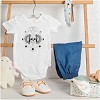 Celestial Skull Lunar Moon Cycle Baby Romper Boys or Girls Brisco Brands - 3 of 4