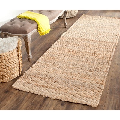 Natural Jute Hand-Knotted Runner Rug 30" x 5'