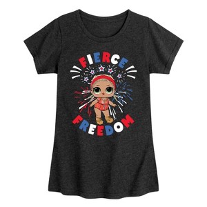 Girls' - LOL Surprise! - 4th of July Fitted Short Sleeve Graphic T-Shirt - 1 of 4