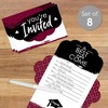 Big Dot of Happiness Maroon Grad - Best is Yet to Come - Fill-In Cards - Burgundy Graduation Party Fold and Send Invitations - Set of 8 - 2 of 4