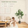 4/5/6/7FT Artificial Ficus Tree with Black Planter - Realistic Wood Trunk, Green Moss & Fruits for Home/Office Decor - 4 of 4