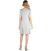 Maternity Soft Flare T Shirt Dress - 24seven Comfort Apparel™ - 3 of 4