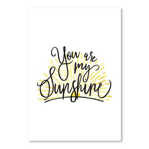 Americanflat You Are My Sunshine By Elena David Poster Target