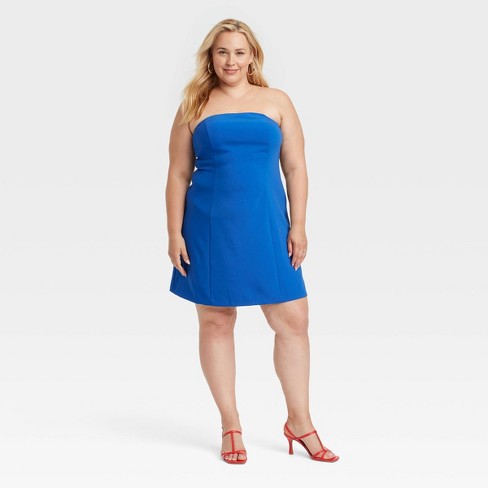 Women s Mini A line Dress A New Day Blue 26 Target