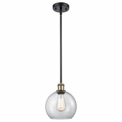 Athens - 1 Light Stem Hung Mini Pendant In Industrial Style-10 Inches Tall and 8 Inches Wide