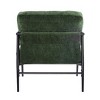 Gulches Modern Accent Chair  27.56" Green Plush Cushioned Chair with Solid Wood Armrests & Metal Frame for Home Office Living Room - 3 of 4