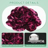 Unique Bargains Alloy Satin Fabric Big Rose Flower Dainty Brooches Pins 1 Pc - 2 of 4