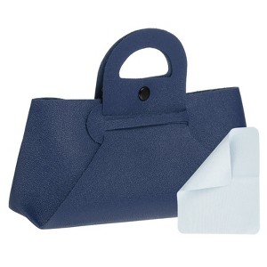 Unique Bargains PU Leather Waterproof Multi-Function Eyeglass Case with handle 7.1" x 3.3" - 1 of 4