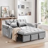 CAVINAS Multi-functional Pullout Sofa Bed,Velvet Pull-out Couch with Adjustable Back and USB Port,Modern Sofa for Living Room - 2 of 4