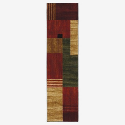 BrylaneHome Non-Skid Printed Loop 24" X 96" Runner