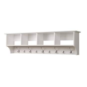 60" Wide Hanging Entryway Shelf White - Prepac