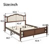 CAVINAS Queen Size Platform Bed Modern Wooden Bed Frame with Upholstered Headboard and Support Feets for Bedroom - 4 of 4
