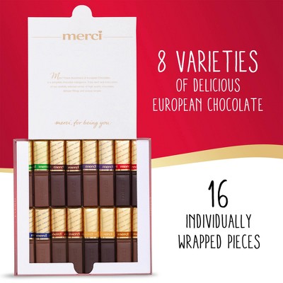 Merci Finest Assortment of European Chocolates, Candy Gift Box