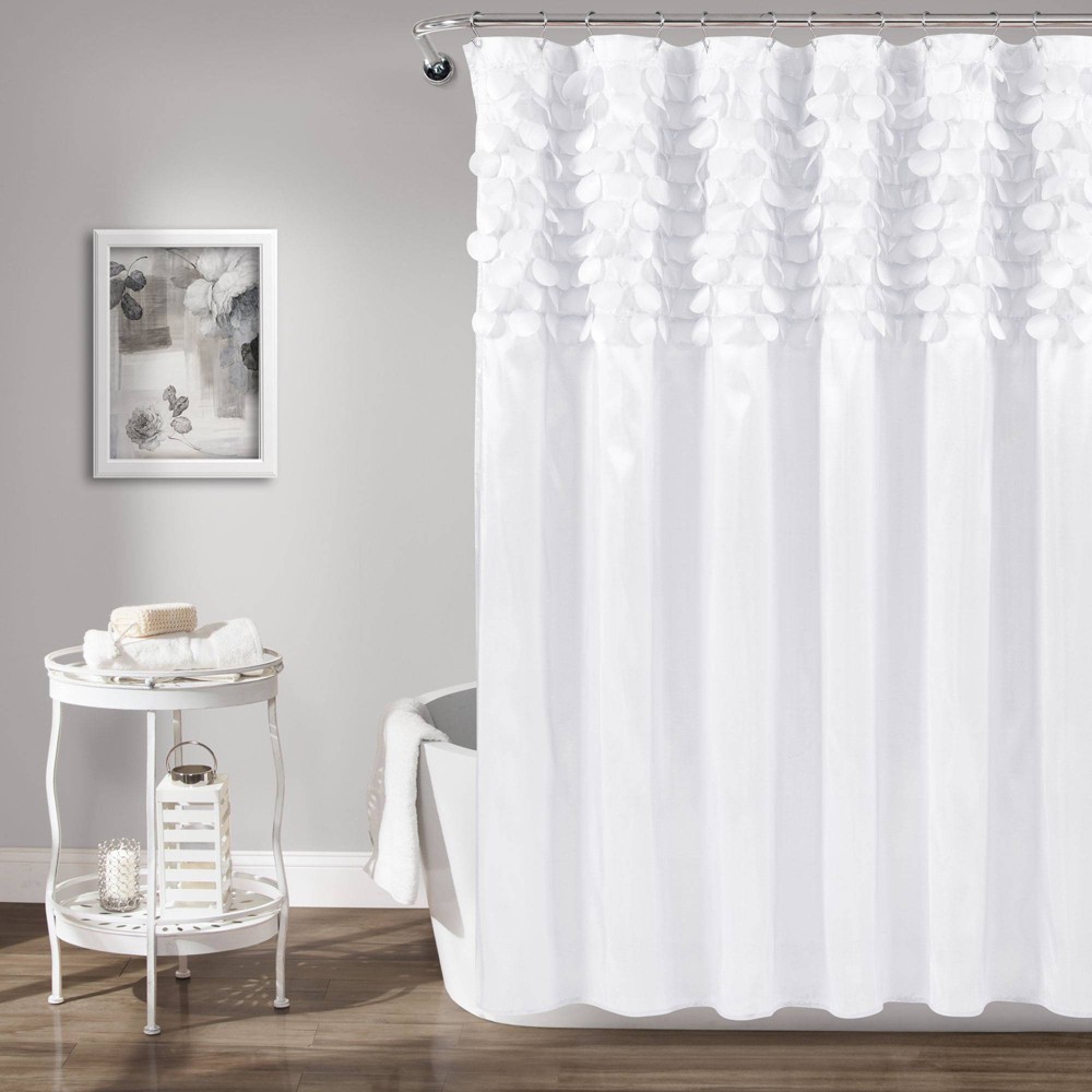 Photos - Shower Curtain Lillian  White - Lush Décor