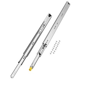 VEVOR Set of 2 Drawer Rails, Full Extension, Available in Various Sizes from 16 to 60 inches, 250 lbs Weight Tolerance, Ball Bearing Equipped,Silver - 1 of 4