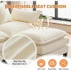 112" Modular Sectional Sofa, U-Shape Cloud Couch/Deep Seat/Armrest/Plush Corduroy Fabric, No Assembly Required, Space-Saving - 4 of 4
