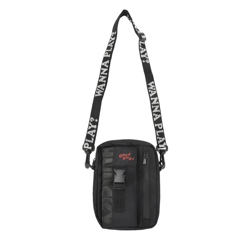 MINI MESSENGER BAG WITH BUCKLE - Black