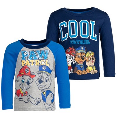PAW Patrol Chase Rubble Marshall 2 Pack Graphic T-Shirts Little Kid to Big Kid