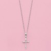 Ross-Simons Child's 14kt White Gold Cross Pendant Necklace Size 15 - 2 of 4