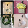 LunaLulinlk 2pcs Heavy Duty Wall Hooks, Magnetic Wreath Hanger, Round Sturdy Hanging Metal Hooks Hold up to 10 lb, Black - 2 of 4