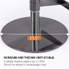 Brown swivel titanium stainless steel bar stool, adjustable height - 3 of 4