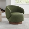 Spruce&Spring Upholstered Swivel Accent Chair Fabric - 2 of 4
