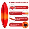Recreational Kayak, Sit On The Top Fishing Kayak with Large Rear Storage - 4 of 4