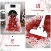 Christmas Area Rug, Snowflake Print Bedroom Carpet with Non Slip Backing, Low Pile Stain Resistant Floor Mat for Living Room, Nursery - 4 of 4
