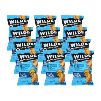 Wilde Brand Sea Salt & Vinegar Thin And Crispy Protein Chips - Case of 12/2.25 oz
