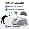 Vynxaria 4-6 Persons White and Gray Pop-Up Boat Tent - 4 of 4