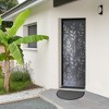 Evideco French Home Goods Half-Round Outdoor Door Mat Wilson- Heavy Duty Polyester, Non-Slip, Low Profile - 3 of 4