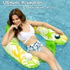 Jasonwell Inflatable Pool Float Chair, Large, Floating Lounge Chair with Cup Holder for Adults, Ocean Green Pool Floaty - 3 of 4