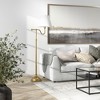 Hudson and Canal 63" Tall Floor Lamp with Fabric Shade Brass/White: Adjustable Swing-Arm, Metal Frame, UL Listed - 4 of 4